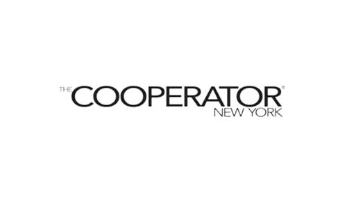 A green background with the word " cooperator new york ".